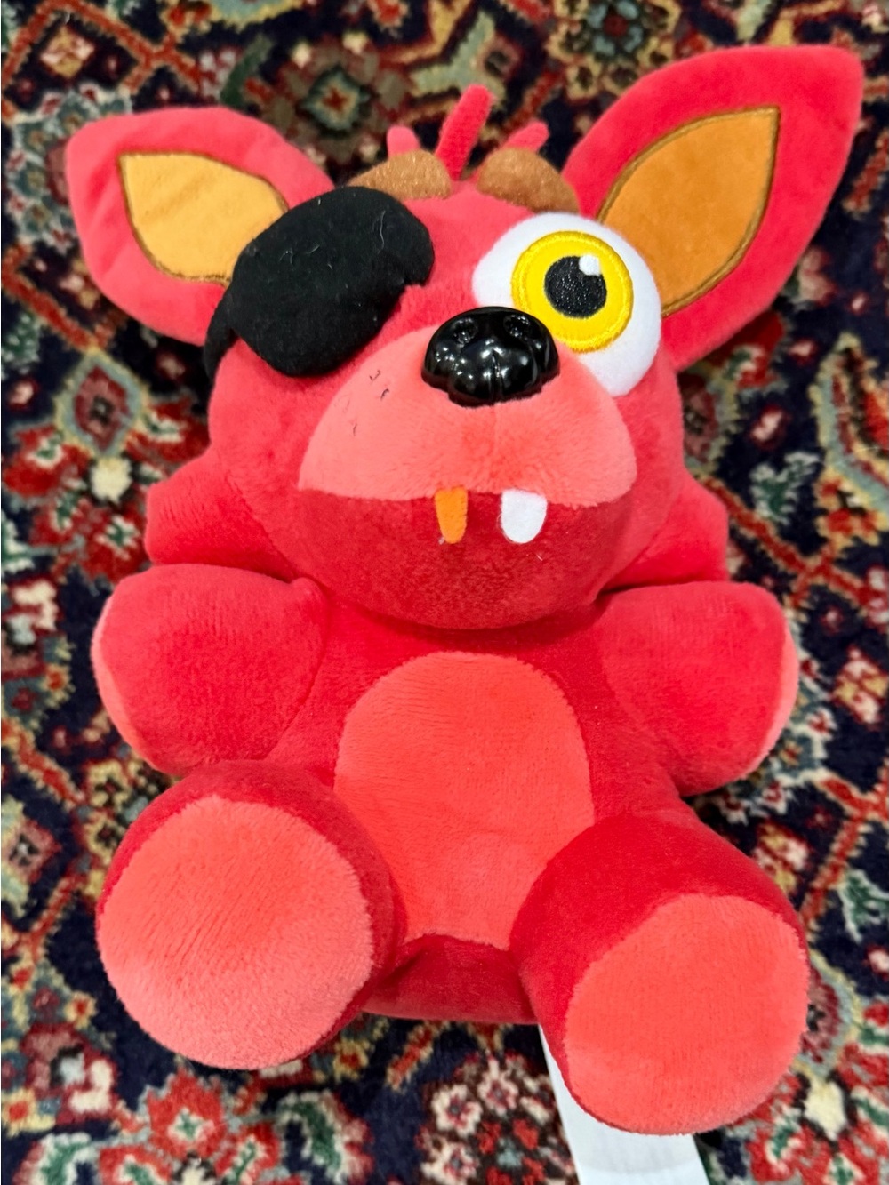 FNAF RED FOXY PÍRATE PLUSH. 8” FUNKO STUFFED ANIMAL BLACK EYE PATCH